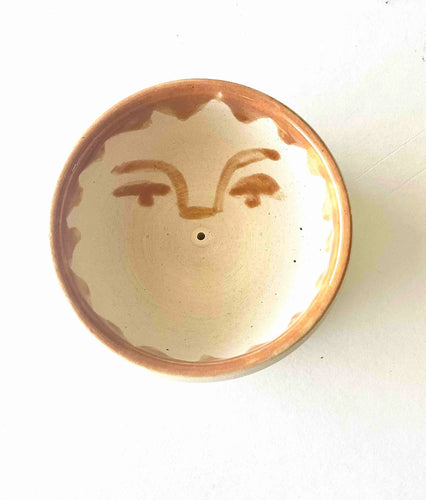 Sun Face Incense Burner/ Ring Dish - Small World Goods