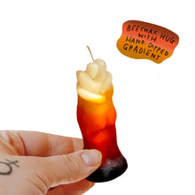 Load image into Gallery viewer, SUNSET Natural Beeswax SMALL Hug Candle - Small World Goods