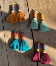 Load image into Gallery viewer, Tall Tassel Earrings - Small World Goods