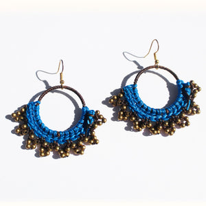 Thai Macramé Earrings *various colors* - Small World Goods