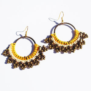 Thai Macramé Earrings *various colors* - Small World Goods