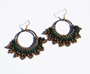 Thai Macramé Earrings *various colors* - Small World Goods