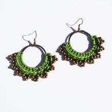 Load image into Gallery viewer, Thai Macramé Earrings *various colors* - Small World Goods