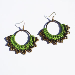 Thai Macramé Earrings *various colors* - Small World Goods