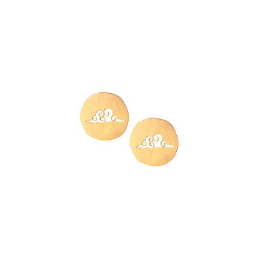Tibetan Cloud Stud Earrings - Small World Goods