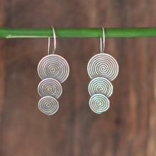 Load image into Gallery viewer, Triple Disk Hill Tribe Earrings - Small World Goods