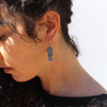 Load image into Gallery viewer, Triple Disk Hill Tribe Earrings - Small World Goods