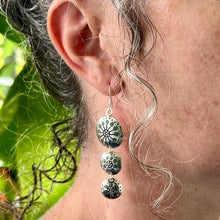 Load image into Gallery viewer, Triple Silver Dish Earrings - Small World Goods