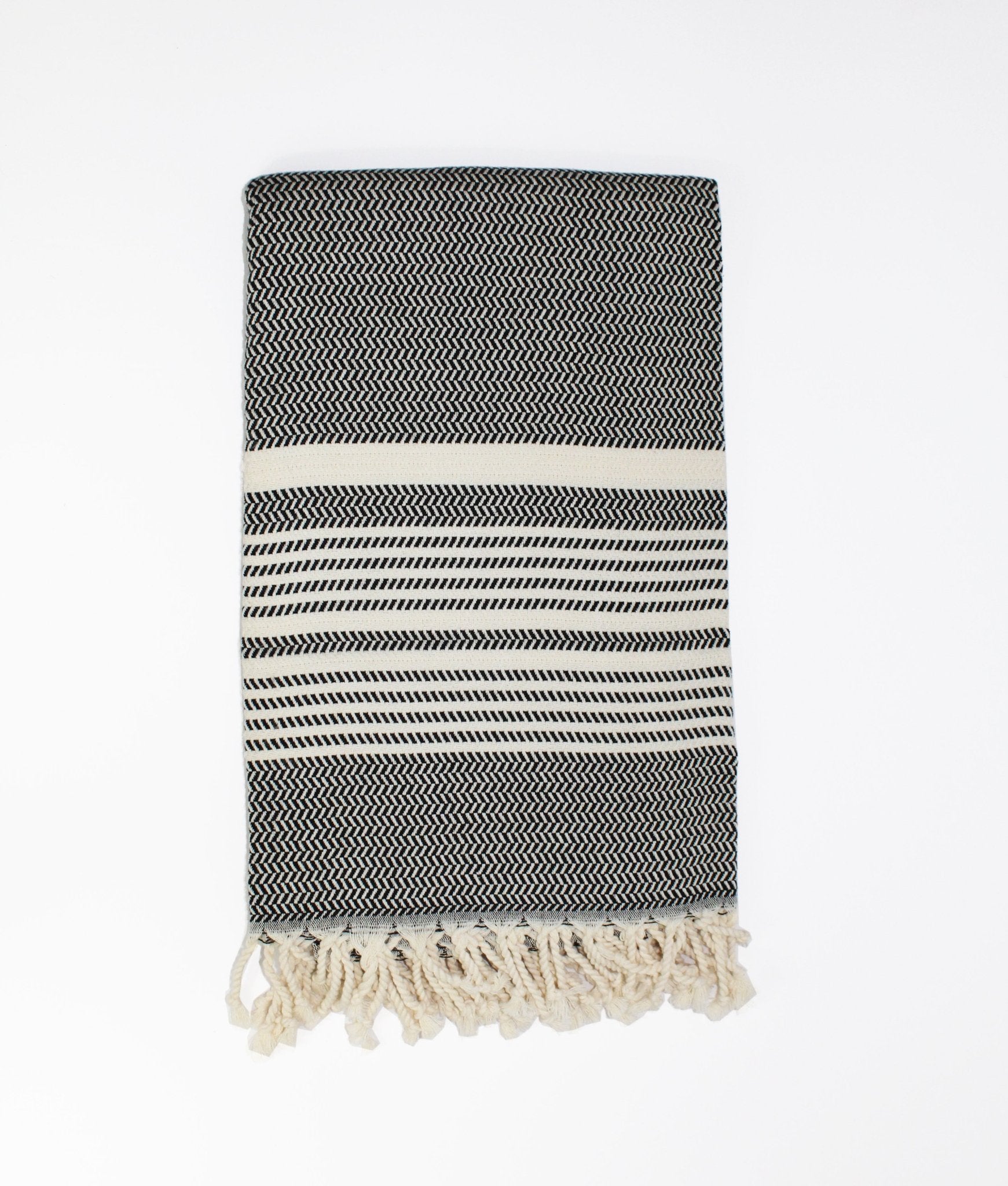 Turkish Towel, Hanzade in Noir - Small World Goods