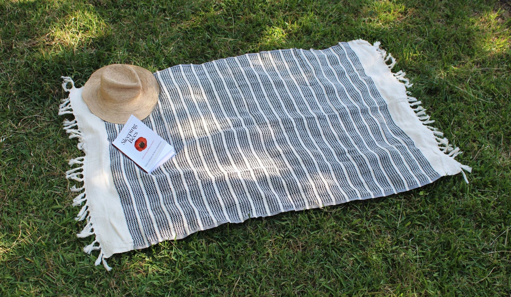 Turkish Towel, Zeynep in Black - Small World Goods