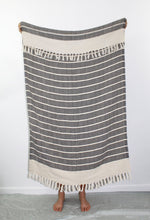 Load image into Gallery viewer, Turkish Towel, Zeynep in Black - Small World Goods