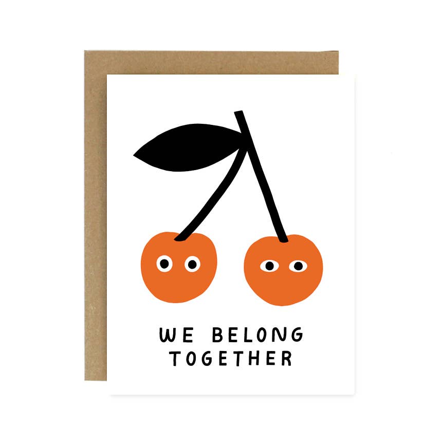 We Belong Together Cherries Card - Small World Goods