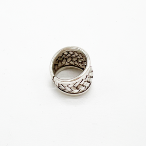 Woven Silver Ring