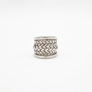 Woven Silver Ring