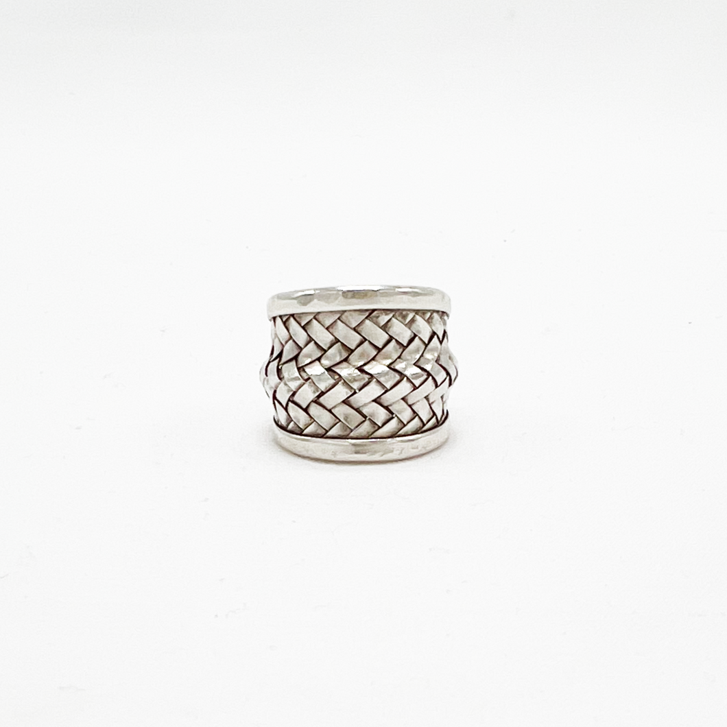 Woven Silver Ring