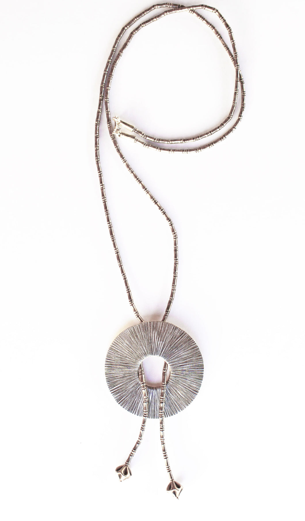 Hill Tribe Bolo Necklace, Pure Silver