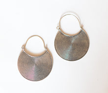 Load image into Gallery viewer, Silver Disk Hill Tribe Earrings