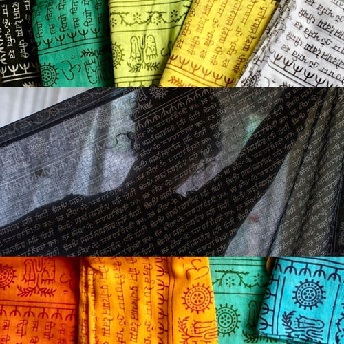 Cotton Mantra Sarong/Scarf/Beach Blanket/Etc, Various Colors