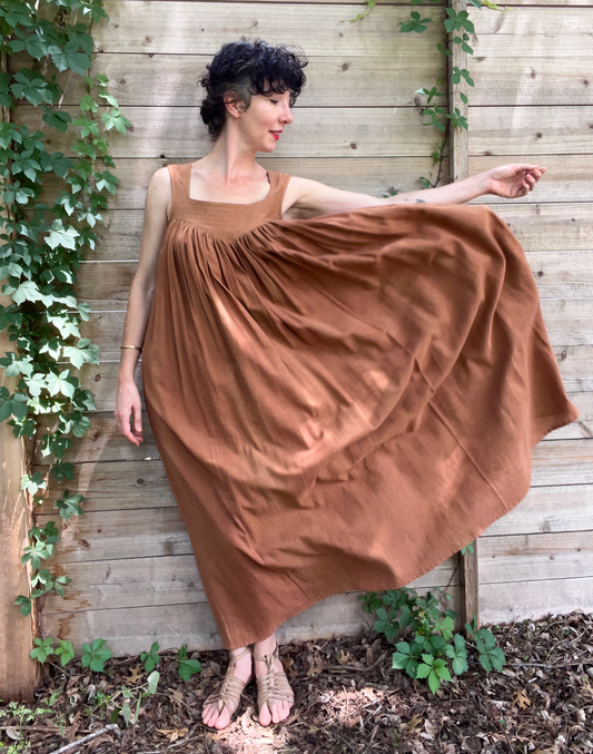 Nabina Dress, Rust