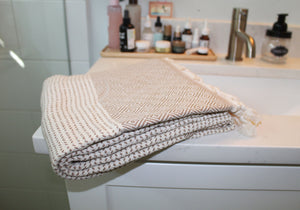 Turkish Towel, Aisha in Latte
