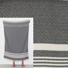 Load image into Gallery viewer, Turkish Towel, Hanzade in Noir