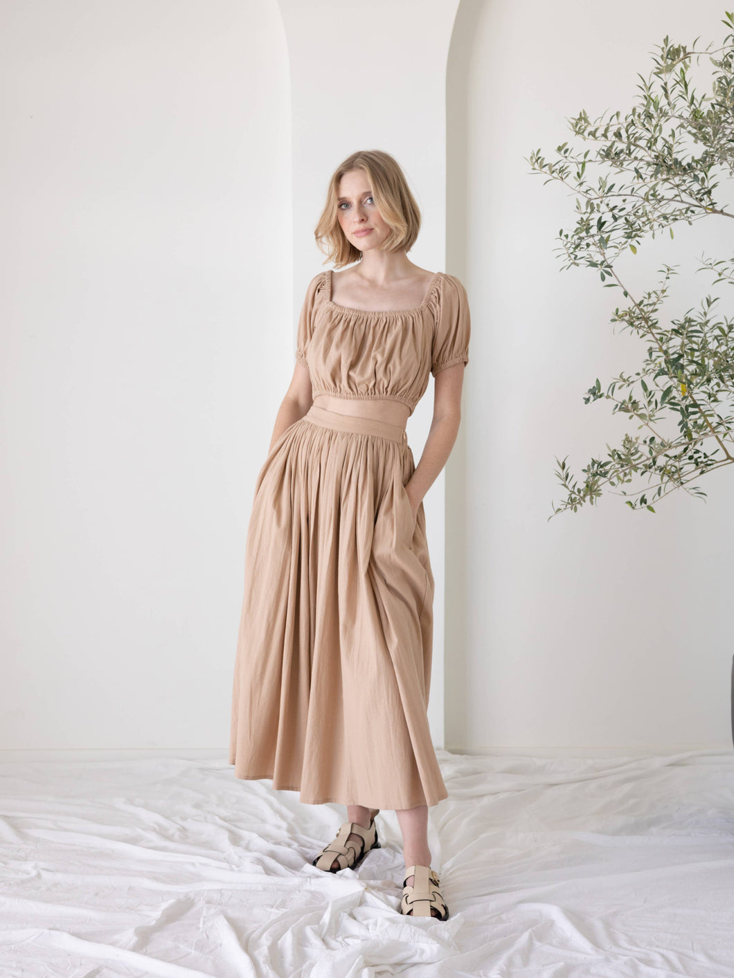 Full Midi Skirt - Ginger