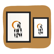Load image into Gallery viewer, Moon (helping each other) Art Print