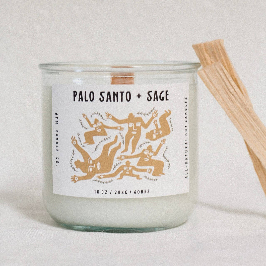 Palo Santo + Sage, large candle