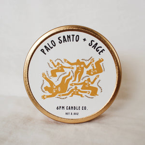 Palo Santo +Sage - Travel Candle