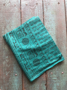 Cotton Mantra Sarong/Scarf/Beach Blanket/Towel/Etc, Various Colors - GadaboutGoods